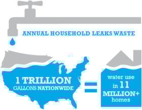 Water leak awareness is how we can abate water waste. 