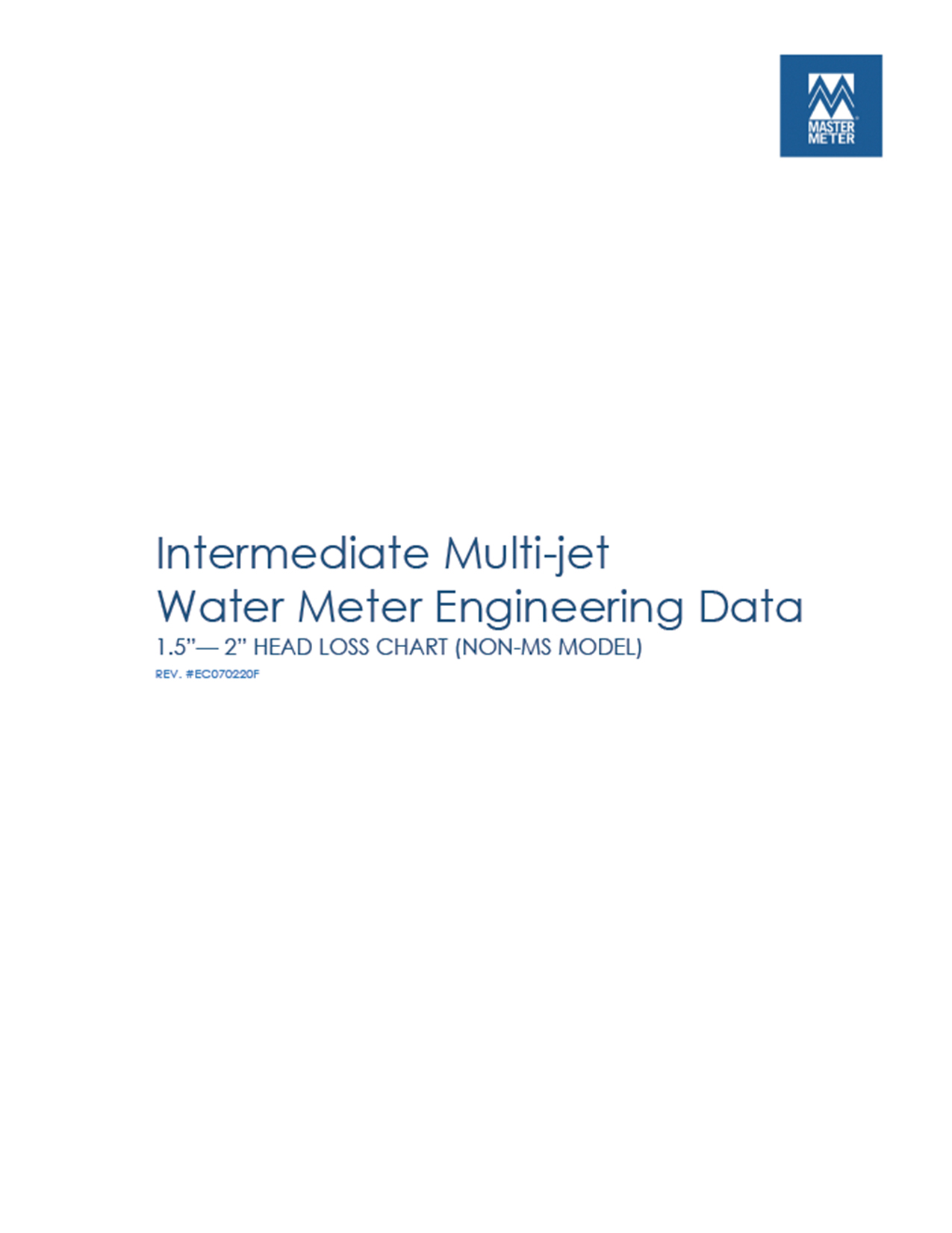 Intermediate (Non-MS) Multi-jet Engineering Charts (1 1/2