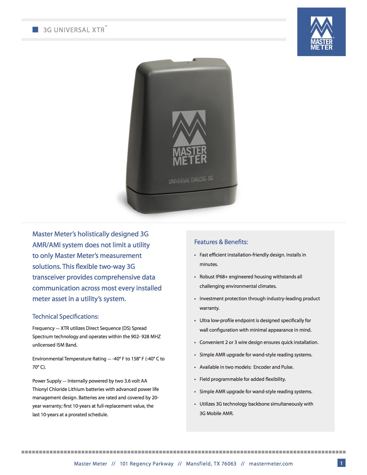 3G Universal XTR Endpoint (External Transceiver)