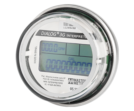 Universal programmable water meter register with integral 3G Mobile AMR