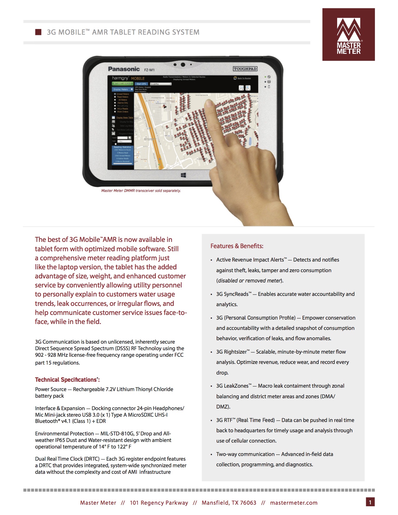 Dialog 3G Mobile AMR Tablet Solution Brochure