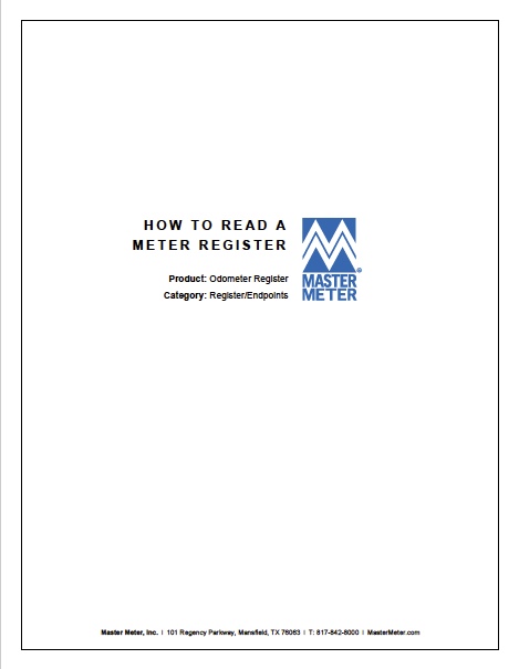 How to Read a Meter Register