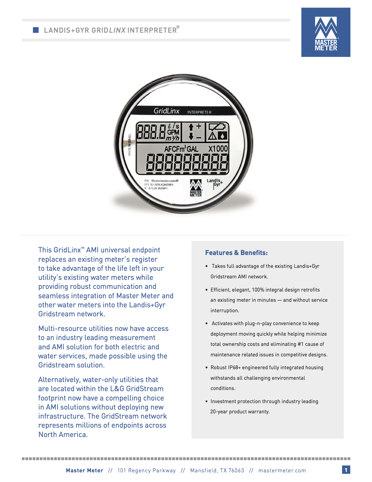 Landis & Gyr GridLinx™ UTG Interpreter®