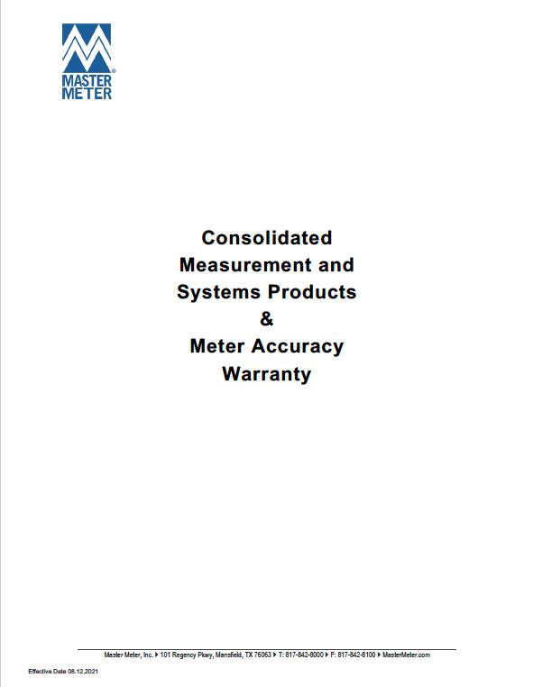 Master Meter Consolidated Warranty