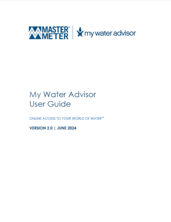 My Water Advisor User Guide