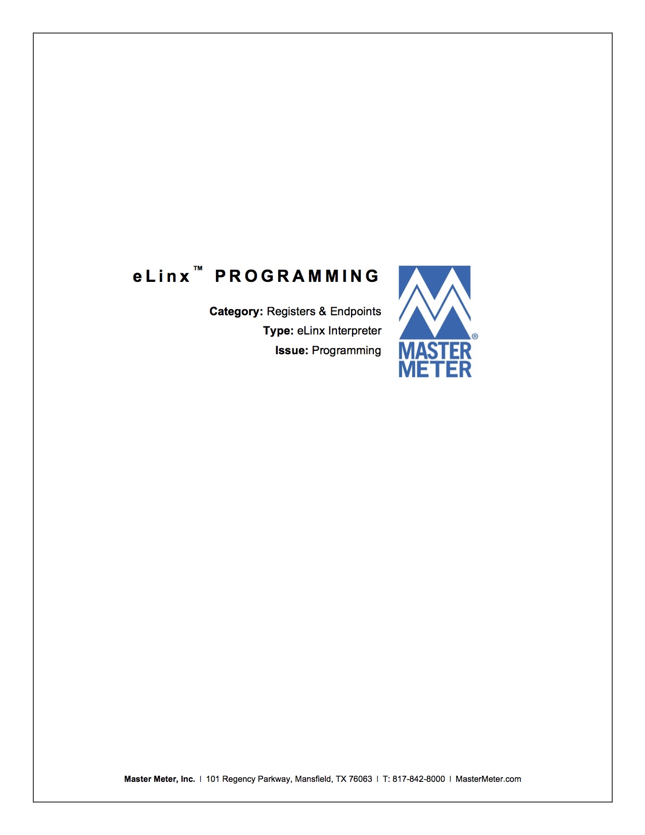 eLinx Programming Guide