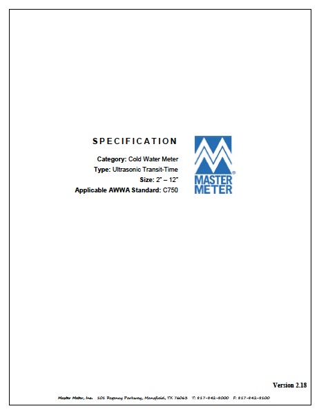 Octave Ultrasonic Specification 